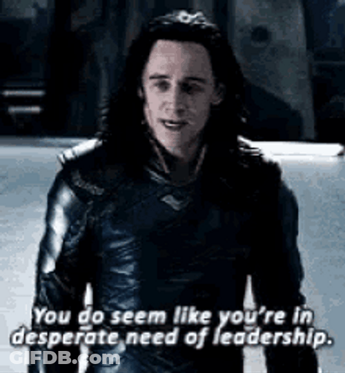Loki Saying Asgard Desperately Needs Leadership GIF