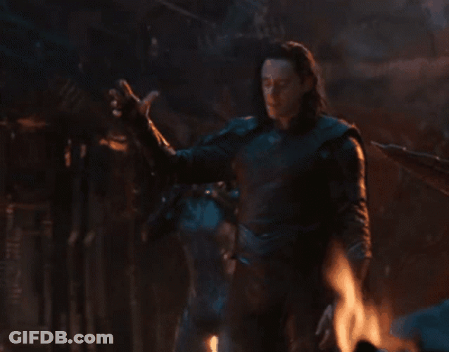 Loki Spontaneous Tesseract Appearance On Hand GIF