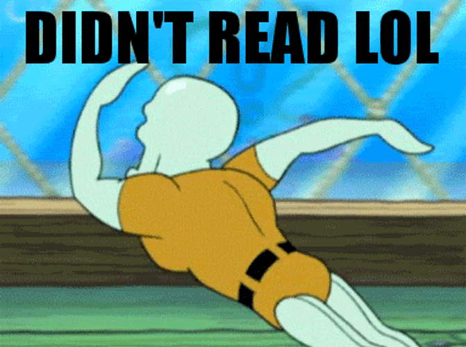 Lol Meme Didn't Read Handsome Squidward Ballet GIF