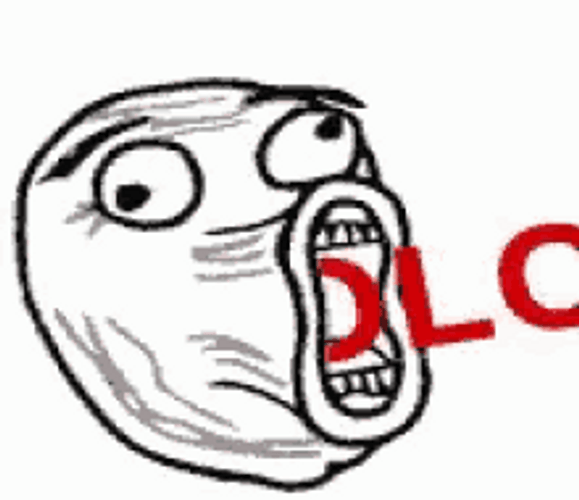 Lol Meme Googly Eyes Troll Face Screaming GIF