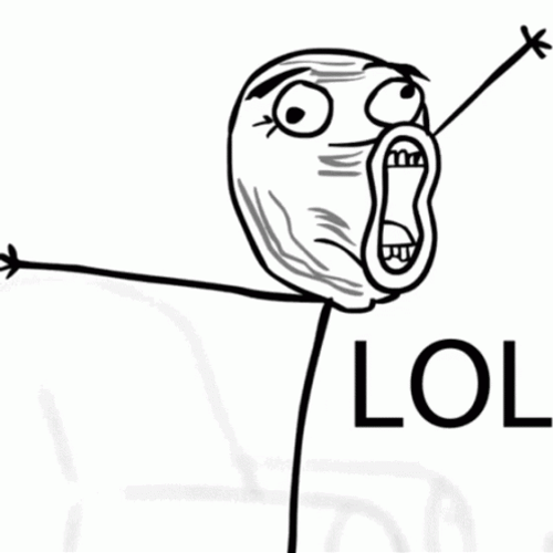 Lol Meme Troll Face Screaming Hug Me GIF