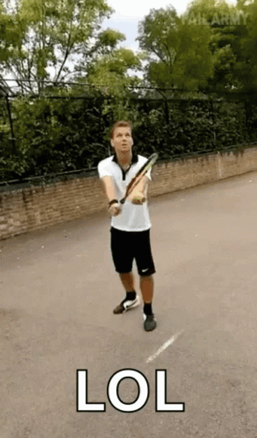 Lol Playing Pickleball Serve Woops Meme GIF
