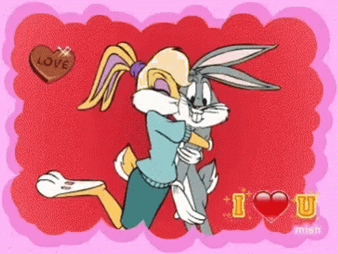 Lola Bunny Bugs Bunny Love You GIF