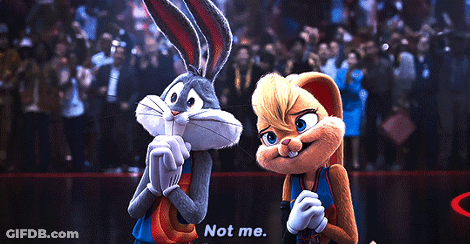 Lola Bunny Bugs Bunny Not Me GIF
