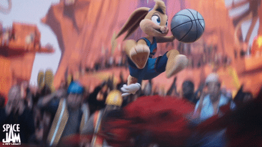 Lola Bunny Lebron James Basketball GIF