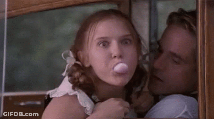 Lolita Blowing Gum GIF