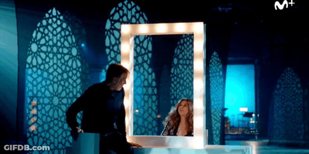 Lolita In Front Of Mirror GIF