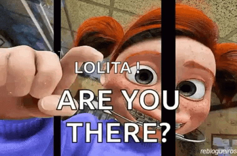 Lolita Tapping The Aquarium GIF