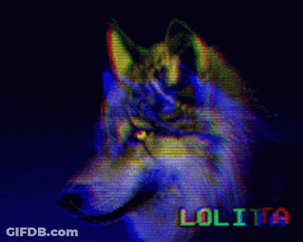 Lolita Wolf Graphic Art GIF