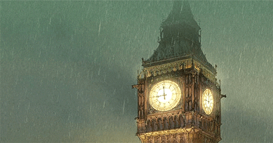 London Big Ben Animation GIF