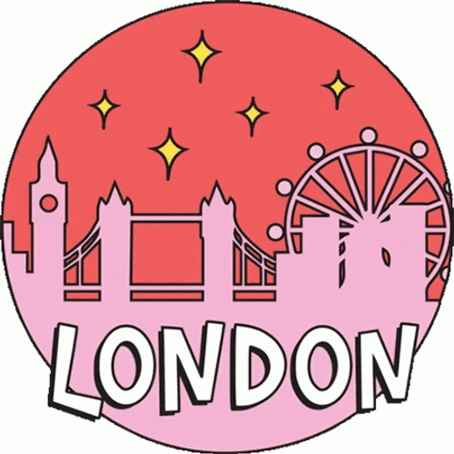 London Landmarks Animation GIF