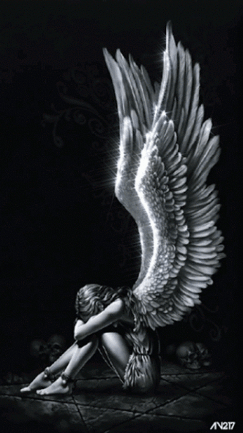 Lonely Angel Crying GIF