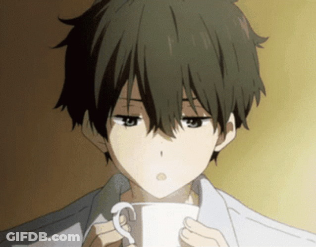 Lonely Anime Boy Hyouka GIF