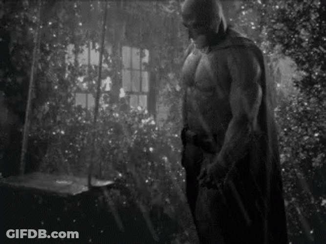 Lonely Batman Swing Alone Raining Sad GIF