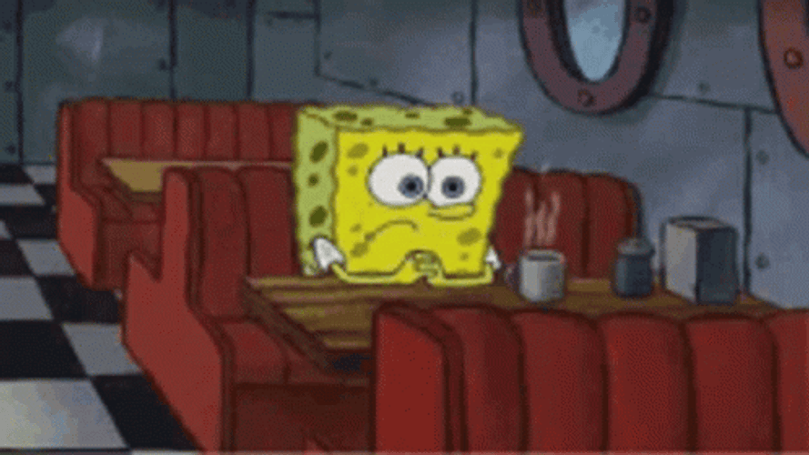 Lonely SpongeBob Left Out GIF
