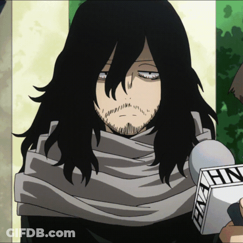 Long Black Hair Beard Man Holding Mic Hn GIF