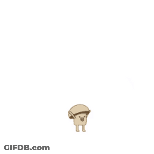 Long Cute Mushroom Swirling GIF