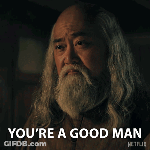 Long Hair Beard Man Says You're A Good Man On Netflix GIF