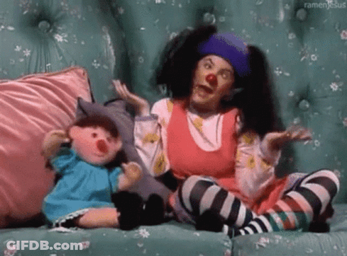 Long Hair Clown Show GIF