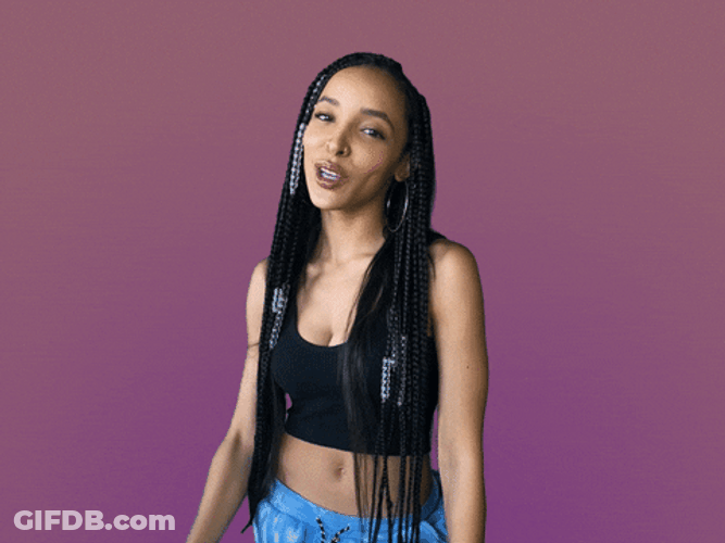 Long Hair Girl Blowing Kisses GIF