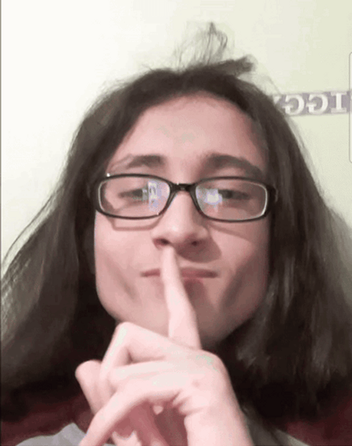 Long Hair Josh Mewing Meme GIF