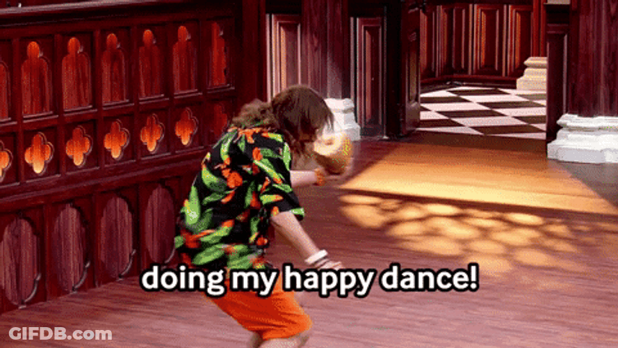 Long Hair Man Doing His Happy Dance Meme GIF