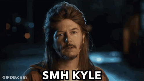 Long Hair Mullet Man Says Smm Kyle GIF