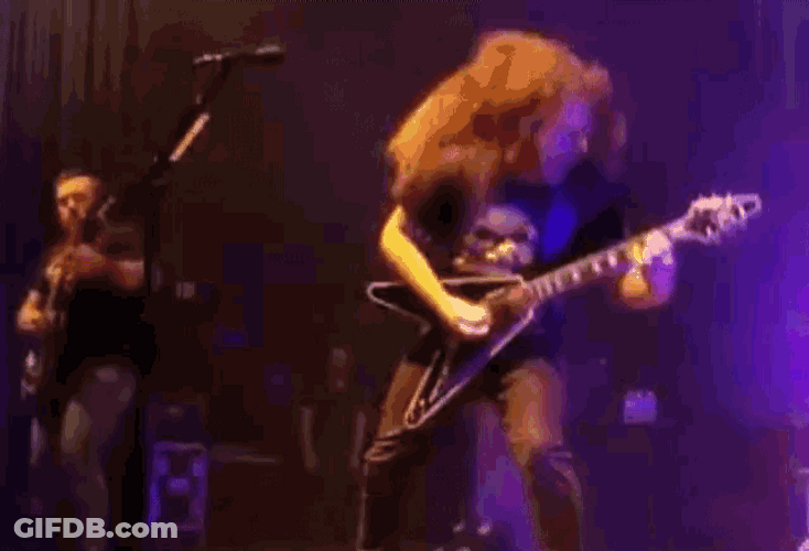 Long Hair Rockstar Musician GIF