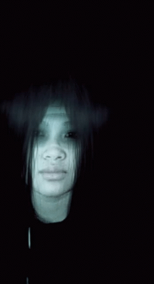 Long Hair Sadako Scary Face GIF