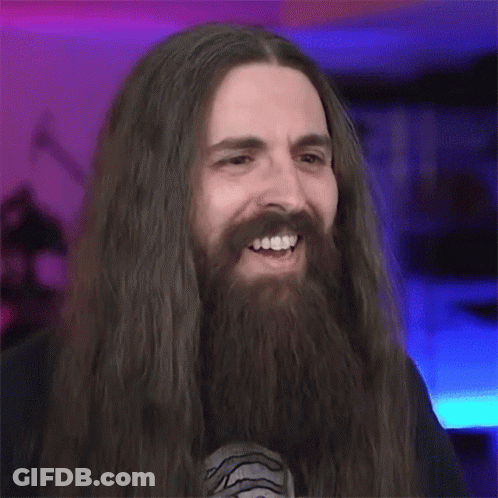 Long Haired Bearded Man Saying Damn GIF