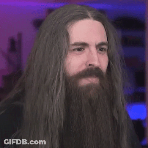 Long Haired Bearded Man Saying Sounds Good GIF
