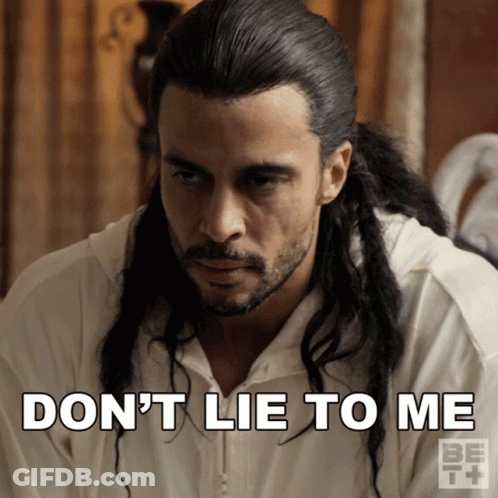Long Haired Bearded Man Says Don't Lie To Me GIF