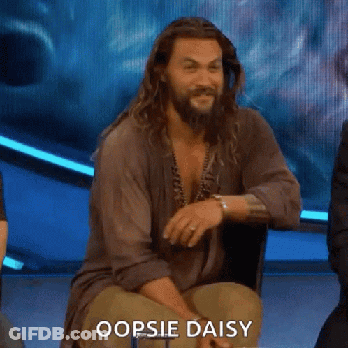 Long Haired Bearded Man Says Oopsie Daisy GIF