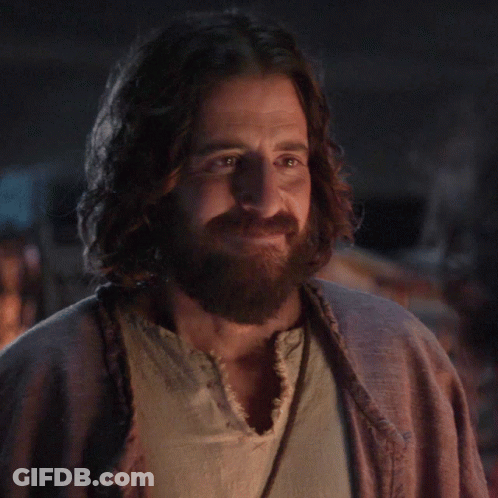 Long Haired Bearded Man Wearing Robe GIF