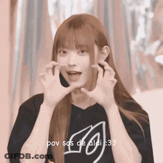 Long Haired Girl Making Face With Hands Black Shirt GIF
