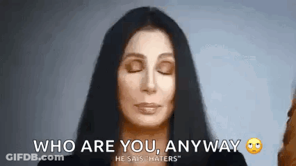 Long-Haired Man Making Funny Face GIF