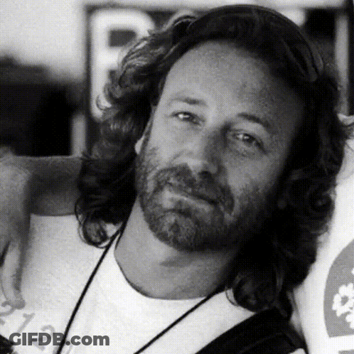 Long Haired Man With Beard In White Shirt 212 GIF