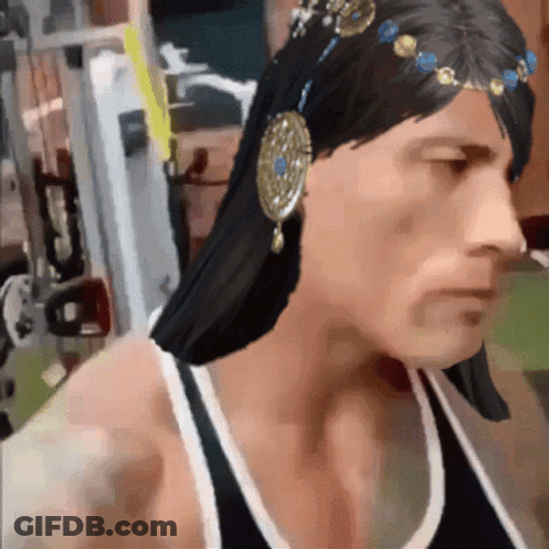 Long Haired The Rock Eyebrow Meme GIF