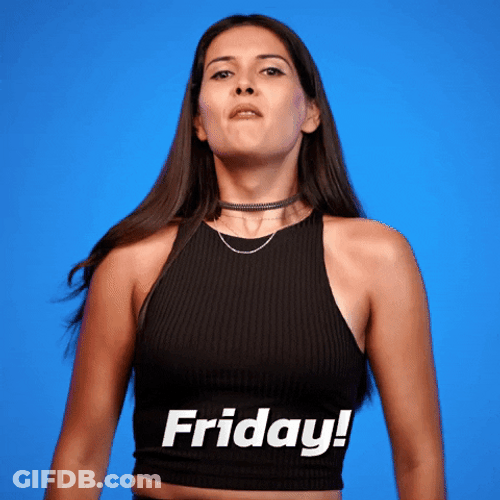Long Haired Woman Screaming Its Friday Meme GIF