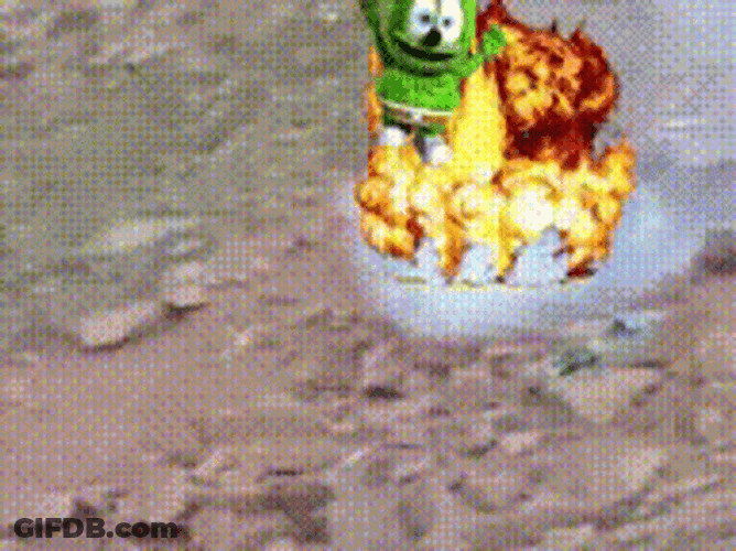 Long Jump Gummy Bear GIF