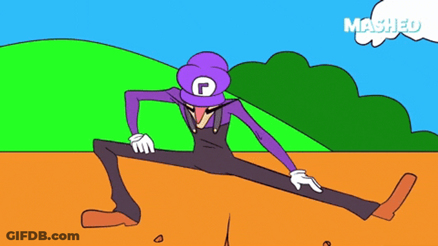 Long Legged Man Warming Up Outside GIF