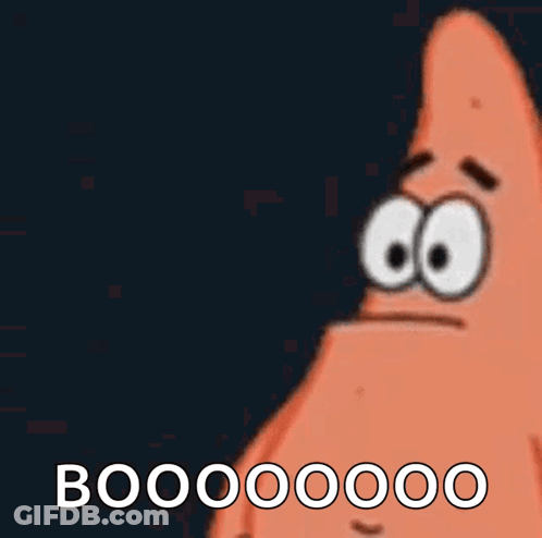 Long Nose Cartoon Pointing Saying Boooooo GIF