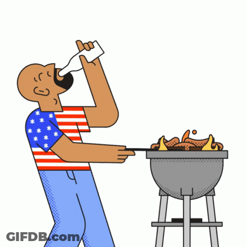 Long Weekend Happy Memorial Day Grill GIF