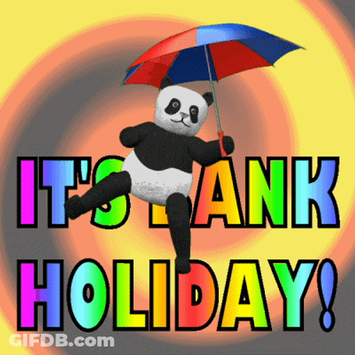 Long Weekend It's Bank Holiday Panda GIF
