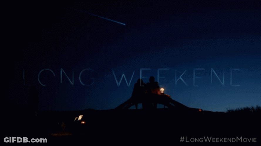 Long Weekend Shooting Star Dark Night GIF