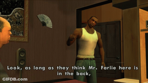 Look As Long As They Think Mr. Farlie In Back GIF