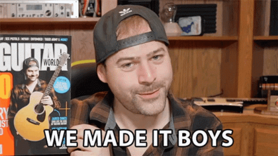 Look At Us We Made It Boys GIF