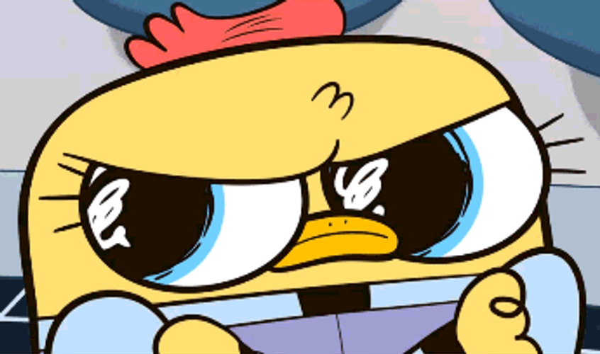 Look Away Angry Space Chickens GIF