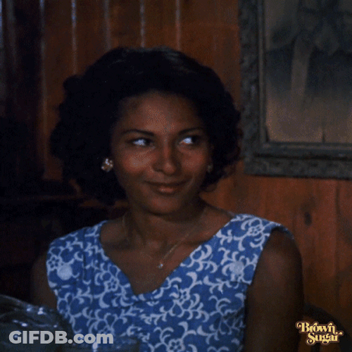 Look Away Awkward Suspicious Pam Grier GIF