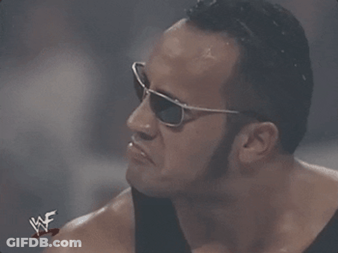 Look Away Ignore The Rock WWE GIF
